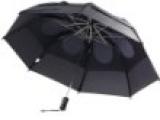 VELKÝ Golfový deštník Double Conopy, GOLF, 2-vrstvý, černý,  proti větrový - AKCE