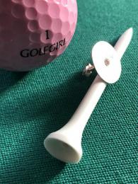 UNIKÁTNÍ šperkové GOLF MARKOVÁTKO - Golf Girl Stříbrné, hand made! Puncováno - zvětšit obrázek